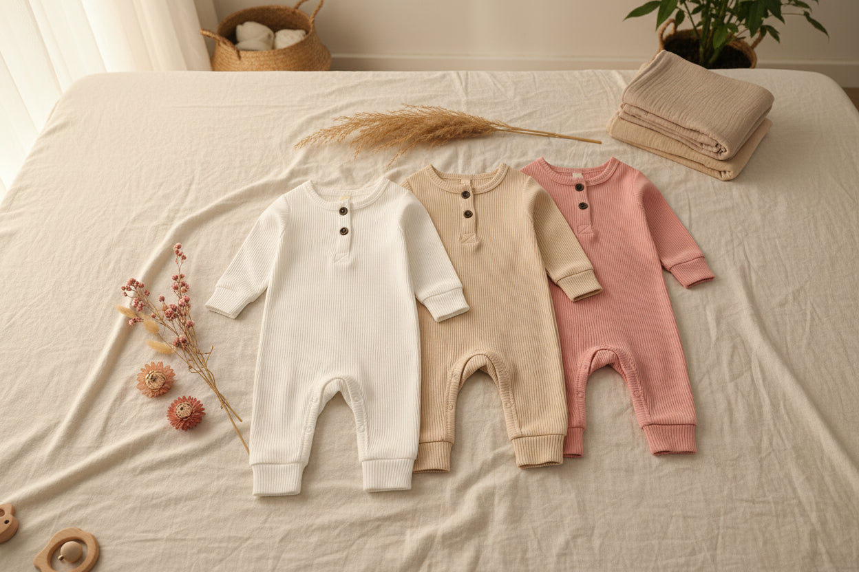 Comfortable newborn baby romper clothing set