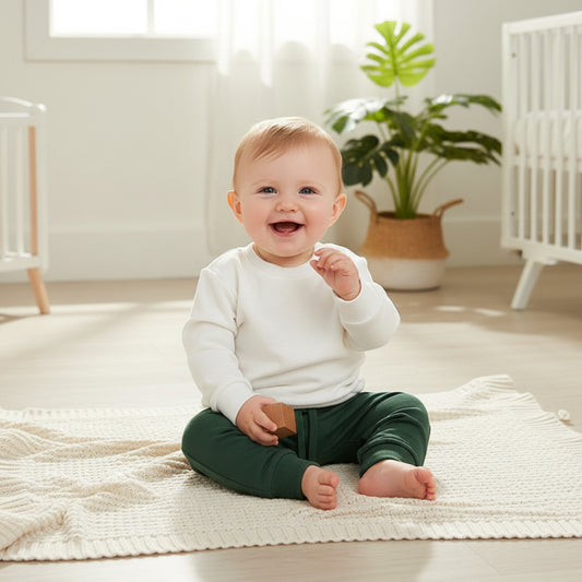 Stylish toddler boy casual outfit for spring and fall
