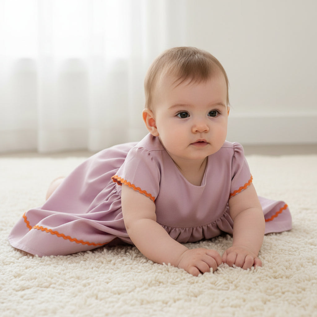 Boutique toddler Halloween dress with ghost embroidery detail